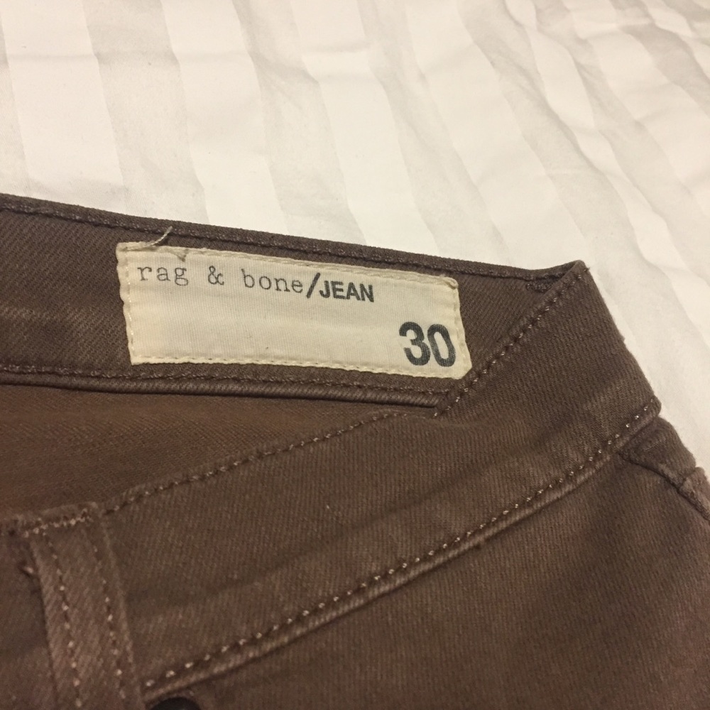 Rag & bone light brown skinny jeans